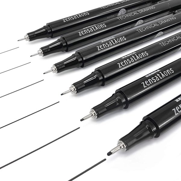Zebra penna per disegno tecnico, disponibile con punta di 0,1, 0,2, 0,3, 0,4, 0,5 e 0.8mm