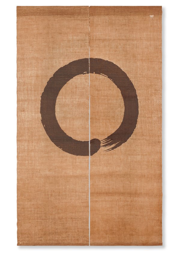 Noren - Ensō (circle) - Brown